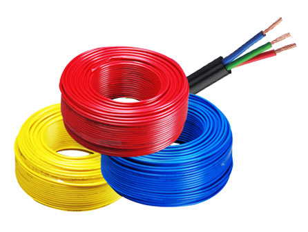 red, yellow, blue wires